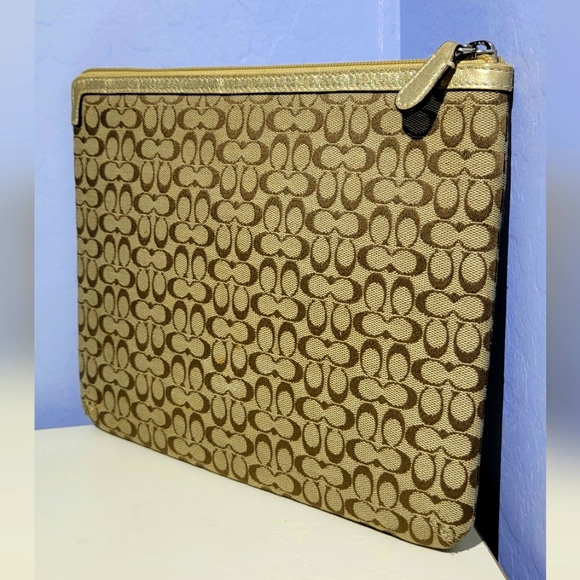 Coach Tablets & Accessories Coach Signature Canvas Tablet Sleeve